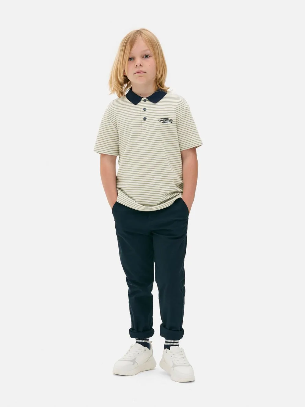 Polo de manga corta a rayas