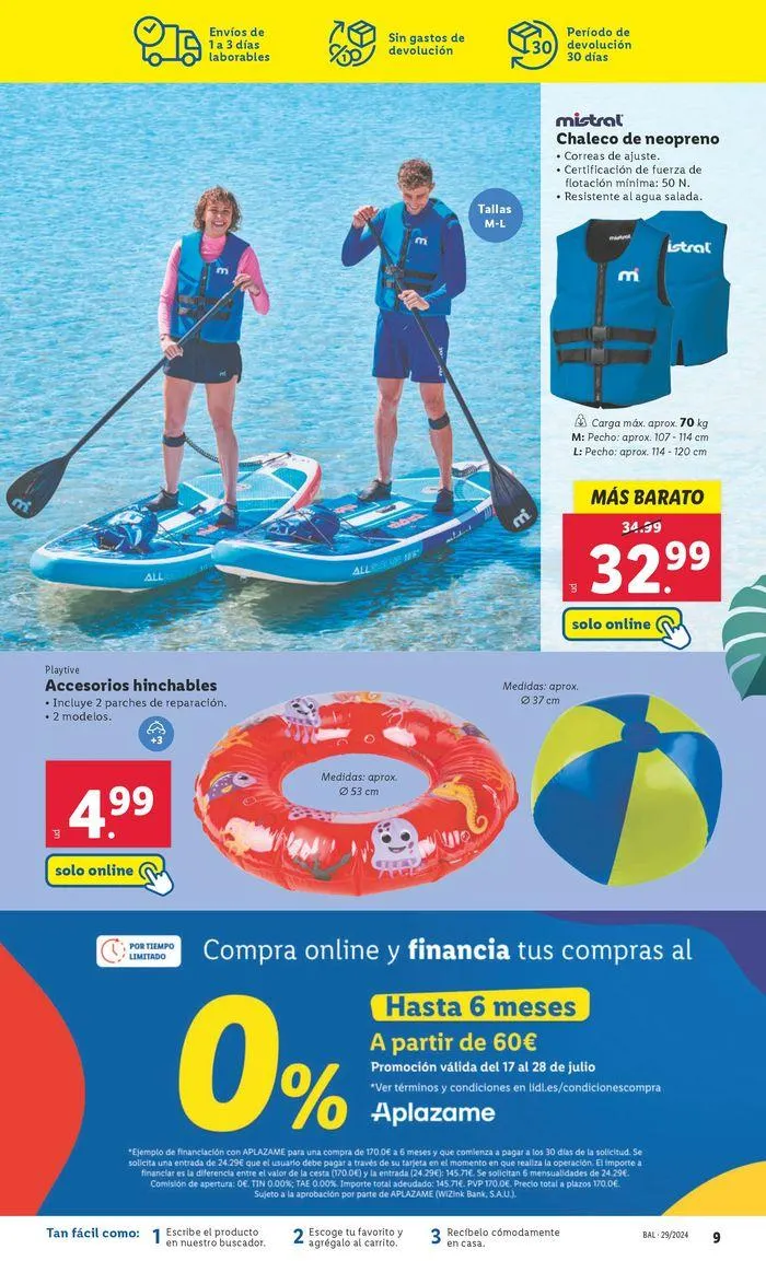 Catálogo de Catálogo Lidl 18 de julio al 28 de julio 2024 - Página 9