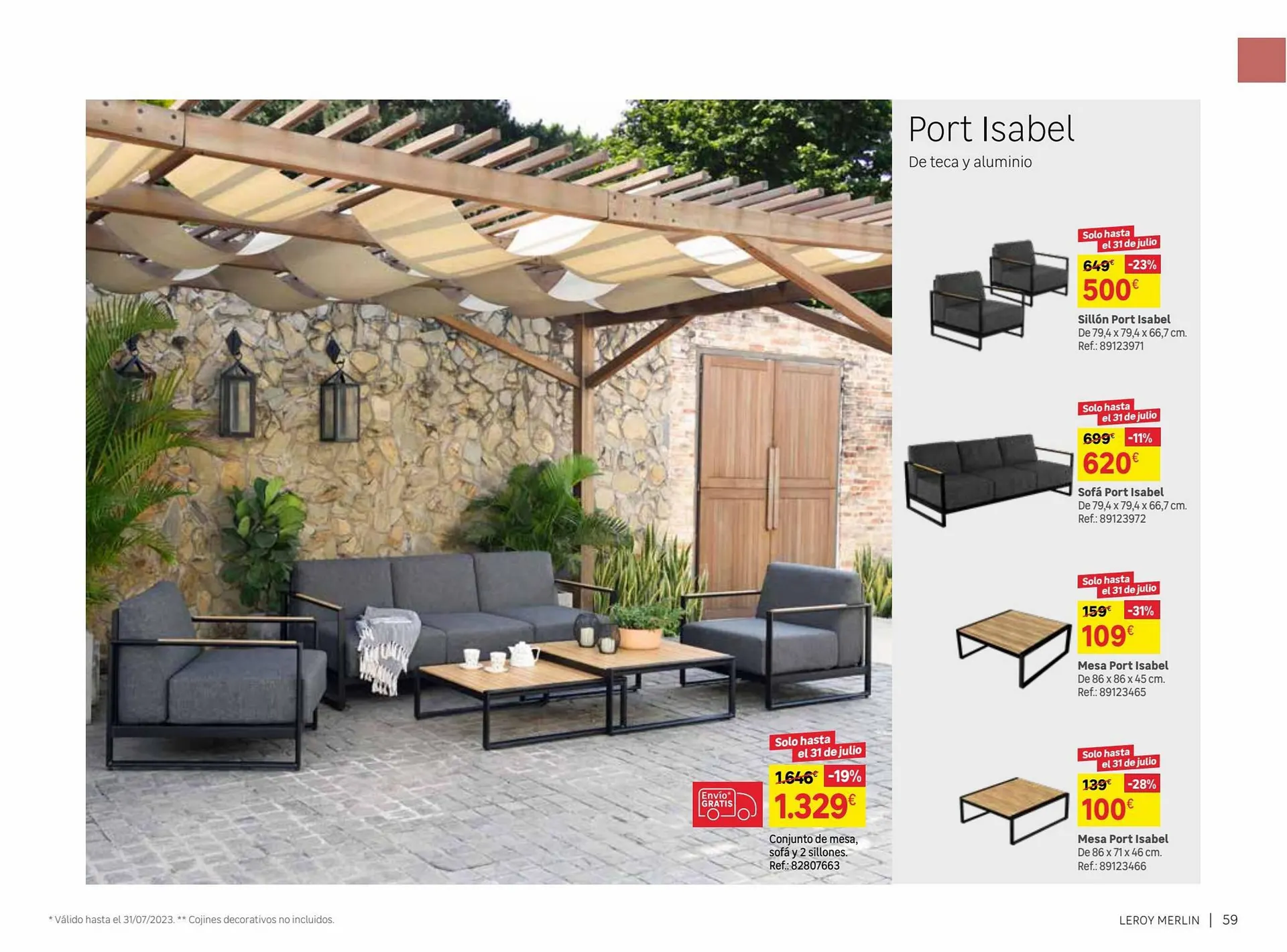 Catálogo de Folleto Leroy Merlin 9 de junio al 31 de julio 2023 - Página 59