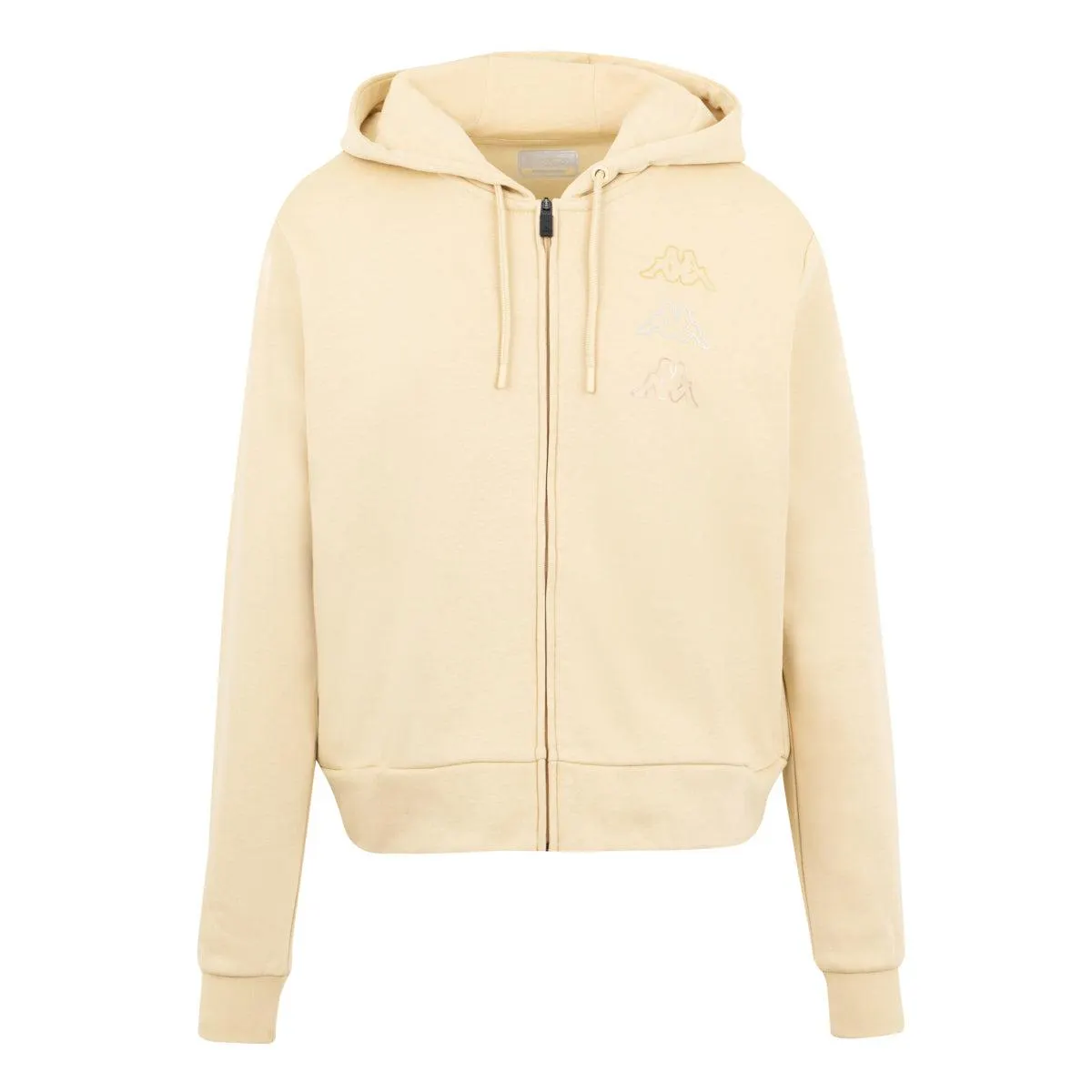 Sudadera Logo Kiami Beige Mujer