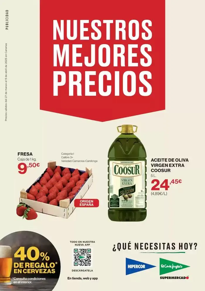 Catálogo de Nuestros mejores precios en Canarias 27 de marzo al 9 de abril 2025 - Página 1
