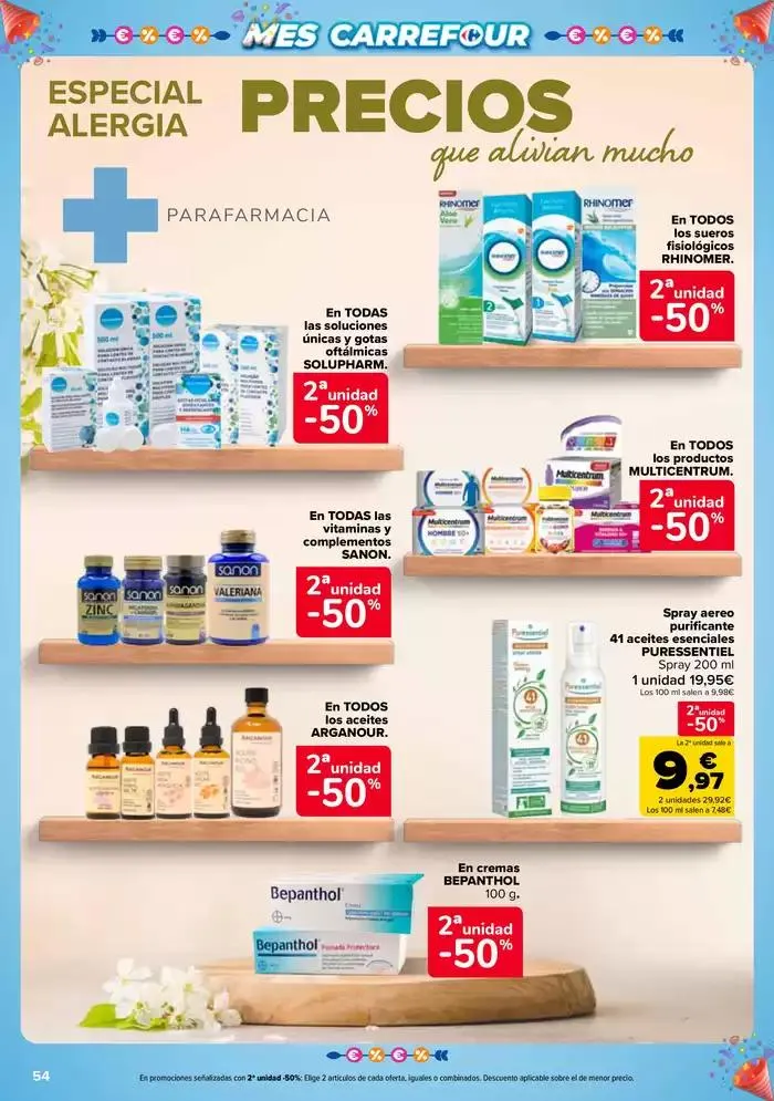 Catálogo de 50% QUE VUELVE + 2ªUD. AL -50% 13 de mayo al 26 de mayo 2025 - Página 54