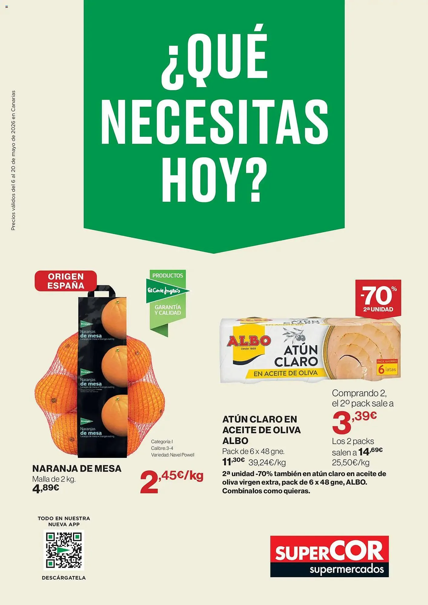 Catálogo de Catálogo Supercor 6 de mayo al 20 de mayo 2026 - Página 1