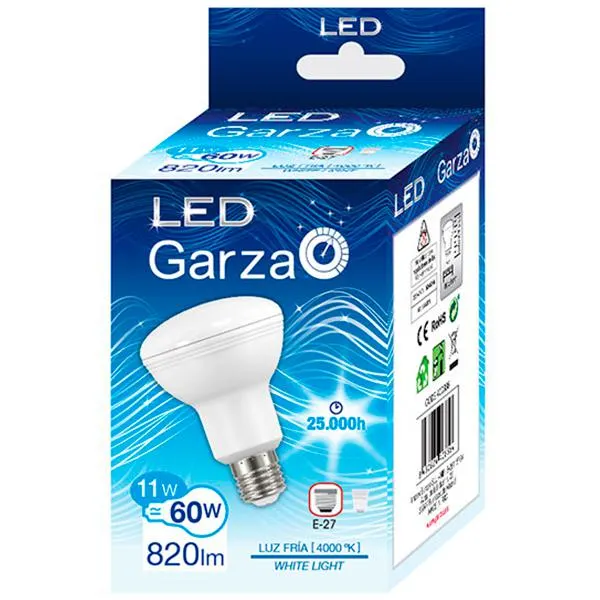 BOMBILLA REFLECTORA R80 11W E27 820LM 4000K 110°