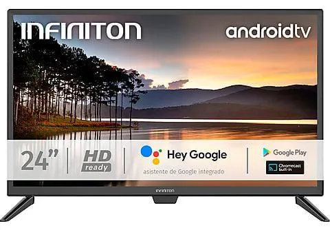 Televisión - INFINITON, HD-ready, Smart TV, DVB-T2 (H.265), Negro