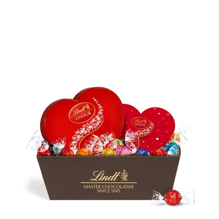 Cesta Regalo Love 1,1kg - Lindt