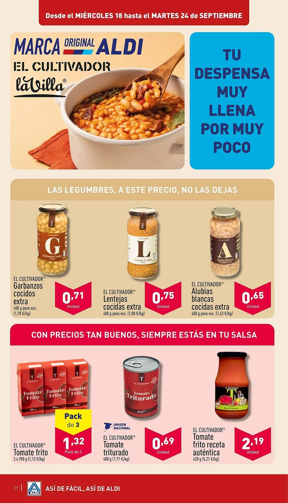 Catálogo de Folleto ALDI 18 de septiembre al 24 de septiembre 2024 - Página 11
