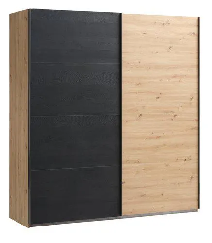 Armario SALTOV 204x222 roble/negro