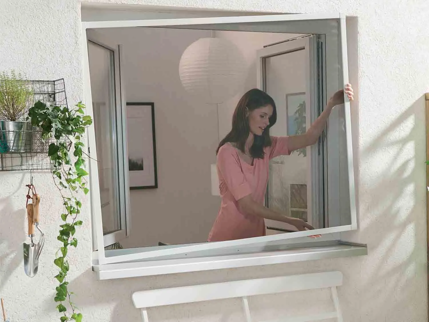 Mosquitera de aluminio para ventana