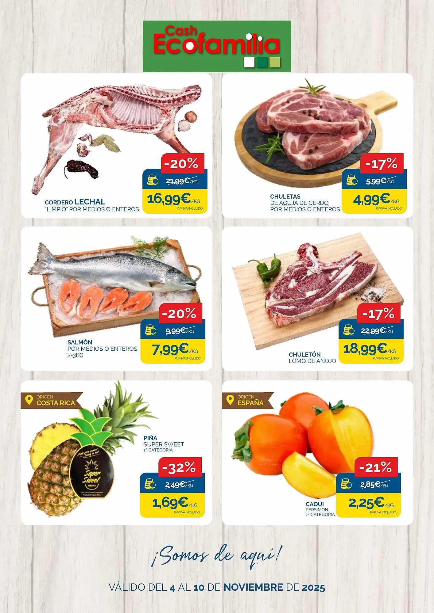 Catálogo de Folleto Cash Ecofamilia 4 de noviembre al 10 de noviembre 2025 - Página 1