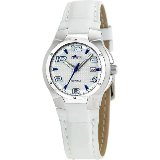RELOJ LOTUS 15383/1 PLATEADO CORREA DE CUERO, MUJER