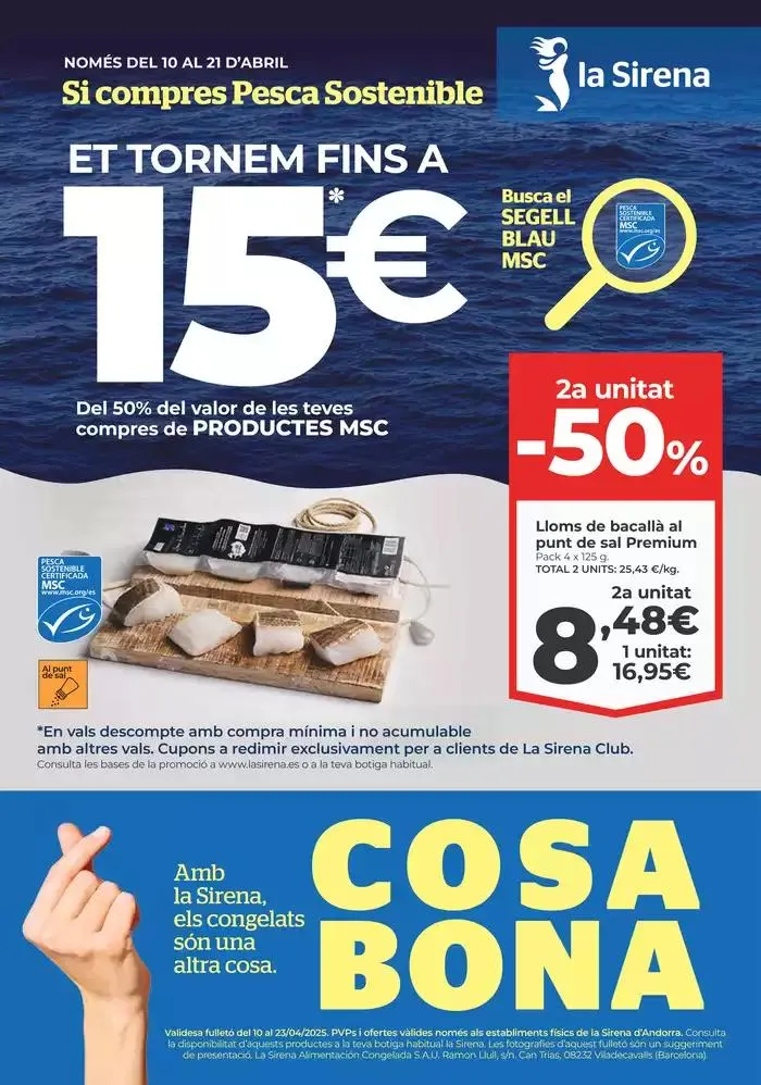 Només del 10 al 21 d’abril - 1