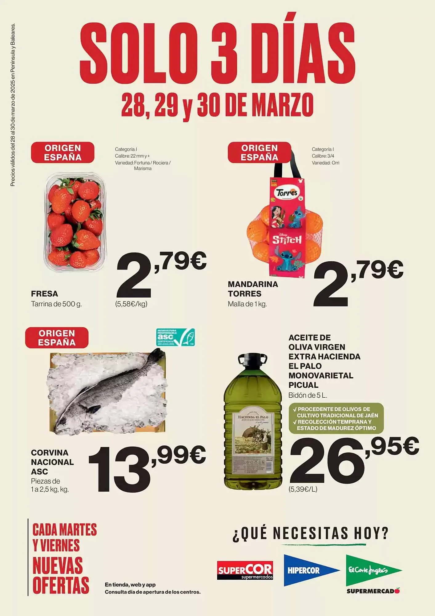 Catálogo de Folleto El Corte Inglés 28 de marzo al 30 de marzo 2025 - Página 1