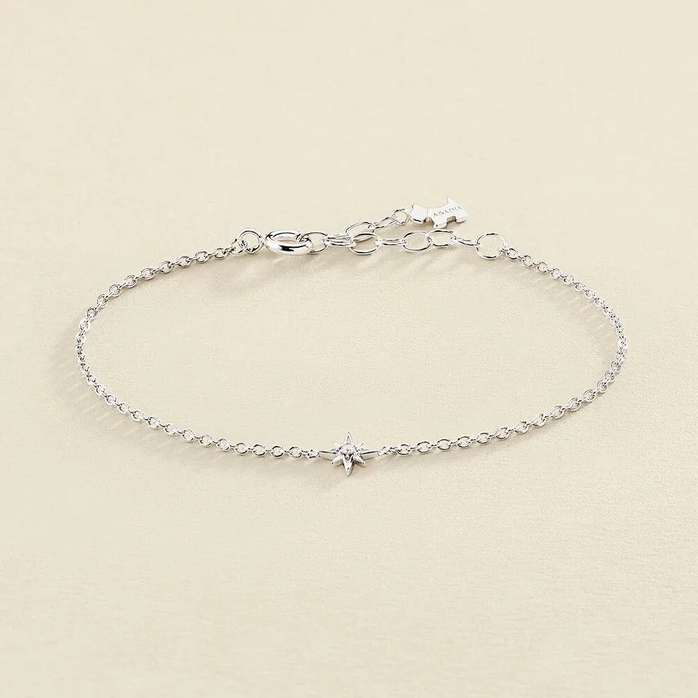 Pulsera de cadena OURSE - Cristal / Plateado