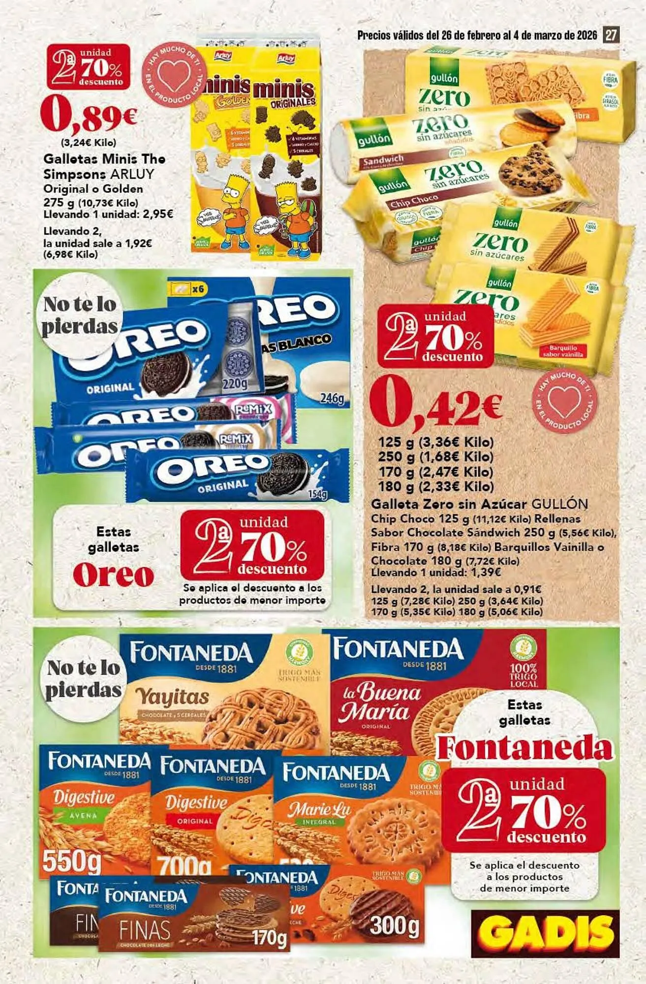 Catálogo de Folleto Gadis 26 de febrero al 4 de marzo 2026 - Página 27