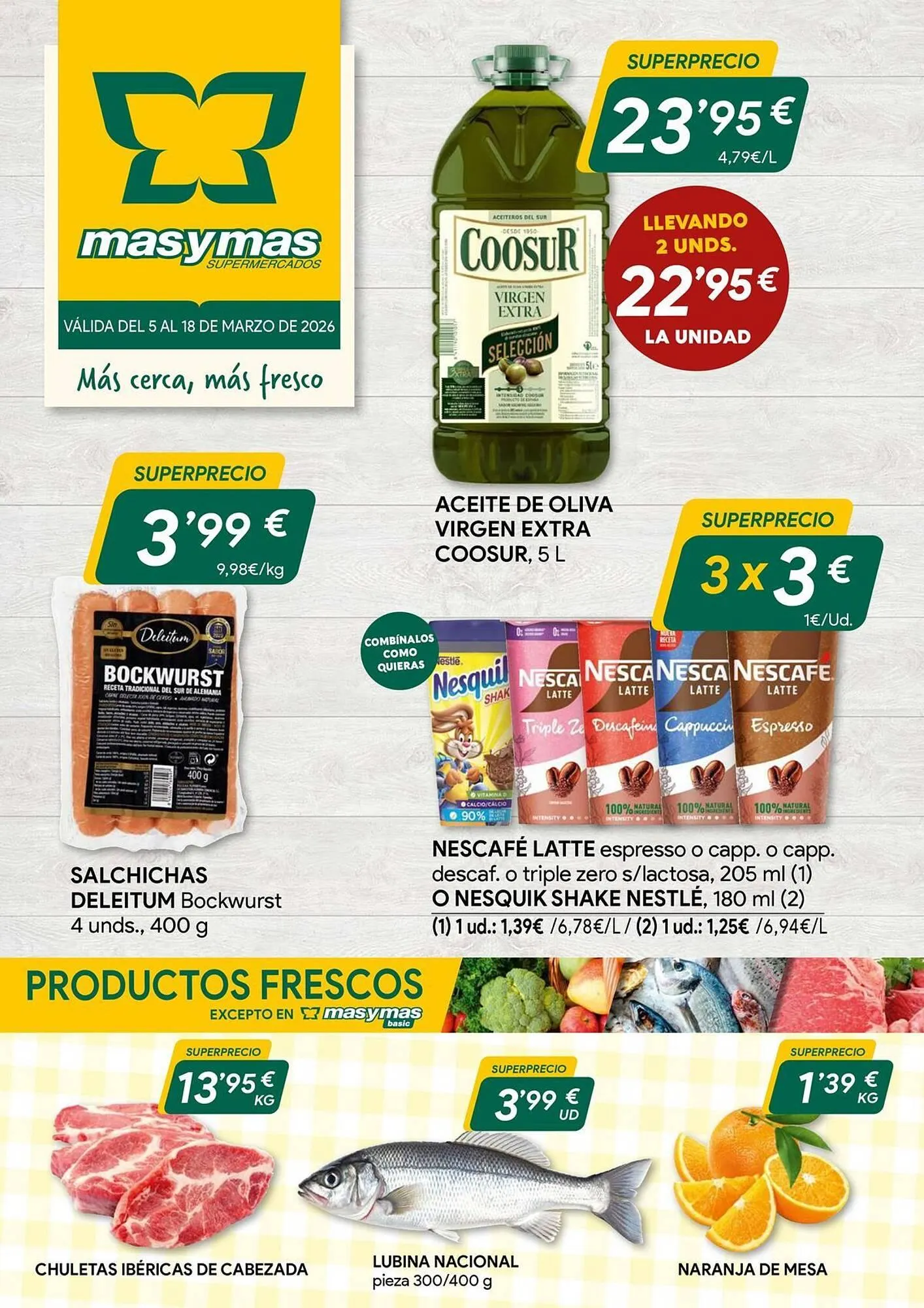 Catálogo de Folleto Masymas 6 de marzo al 18 de marzo 2026 - Página 1