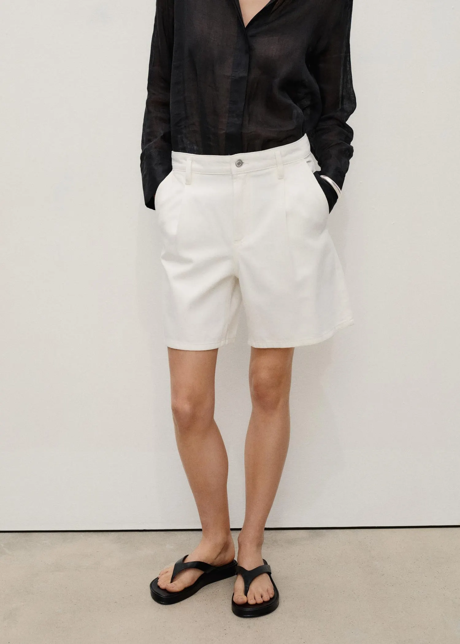 Bermudas vaqueras pinzas