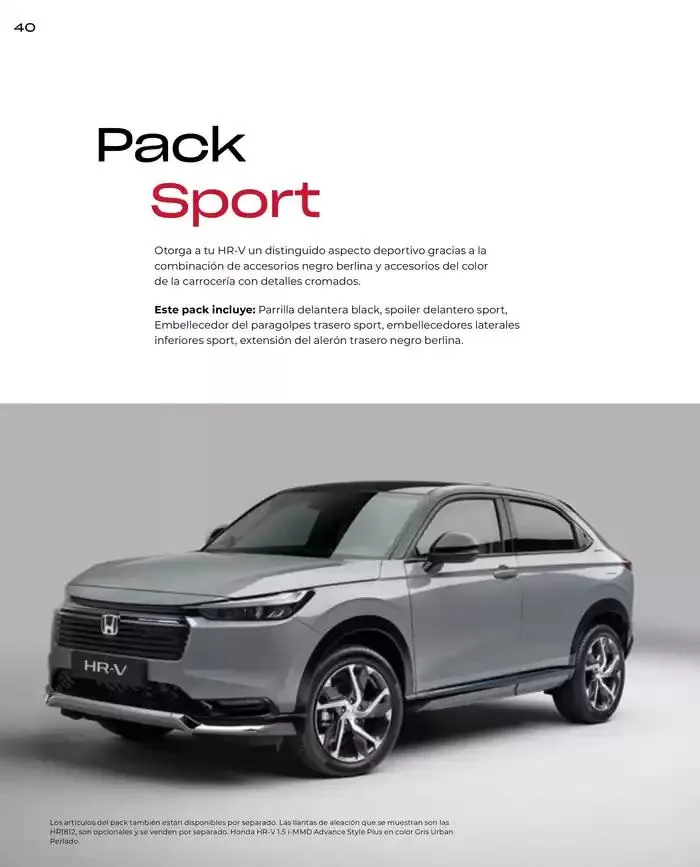 Catálogo de Catálogo HR-V e:HEV 6 de marzo al 30 de junio 2025 - Página 40