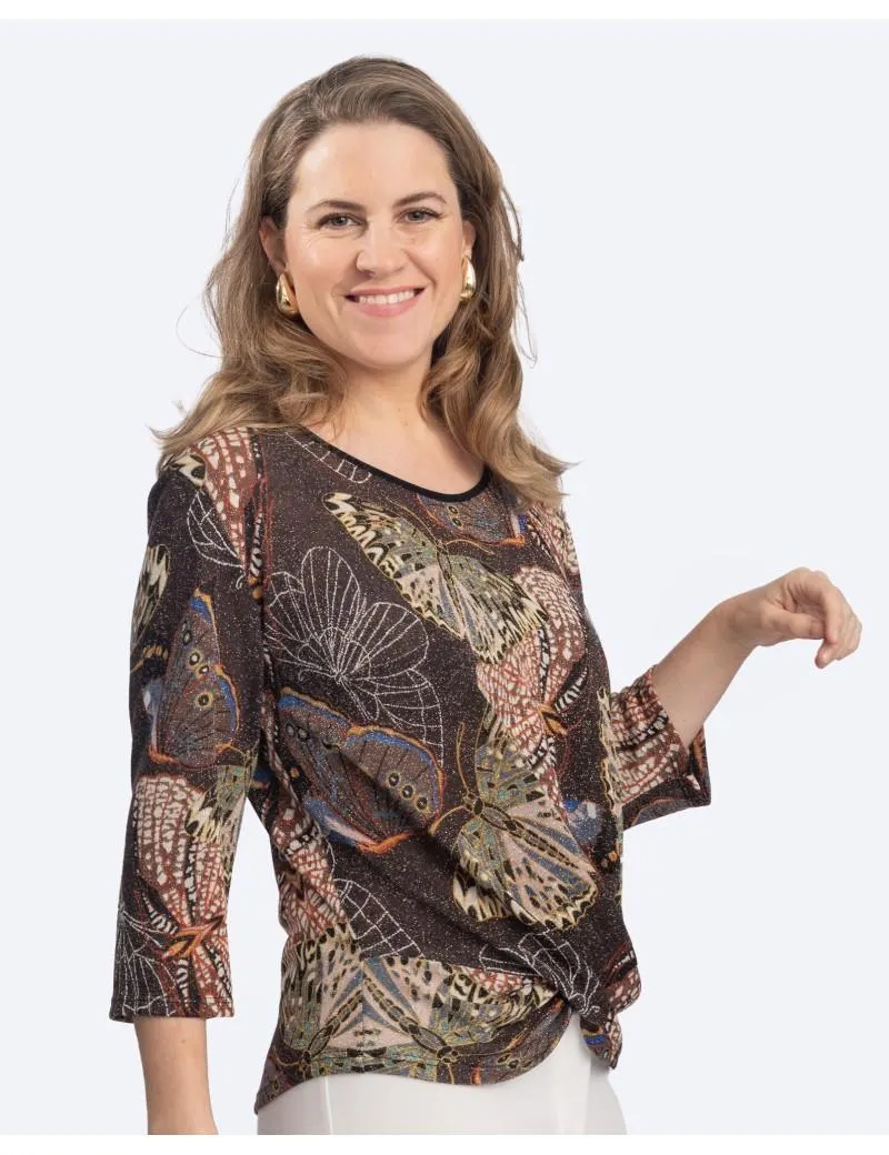 Camiseta Lurex Mariposas