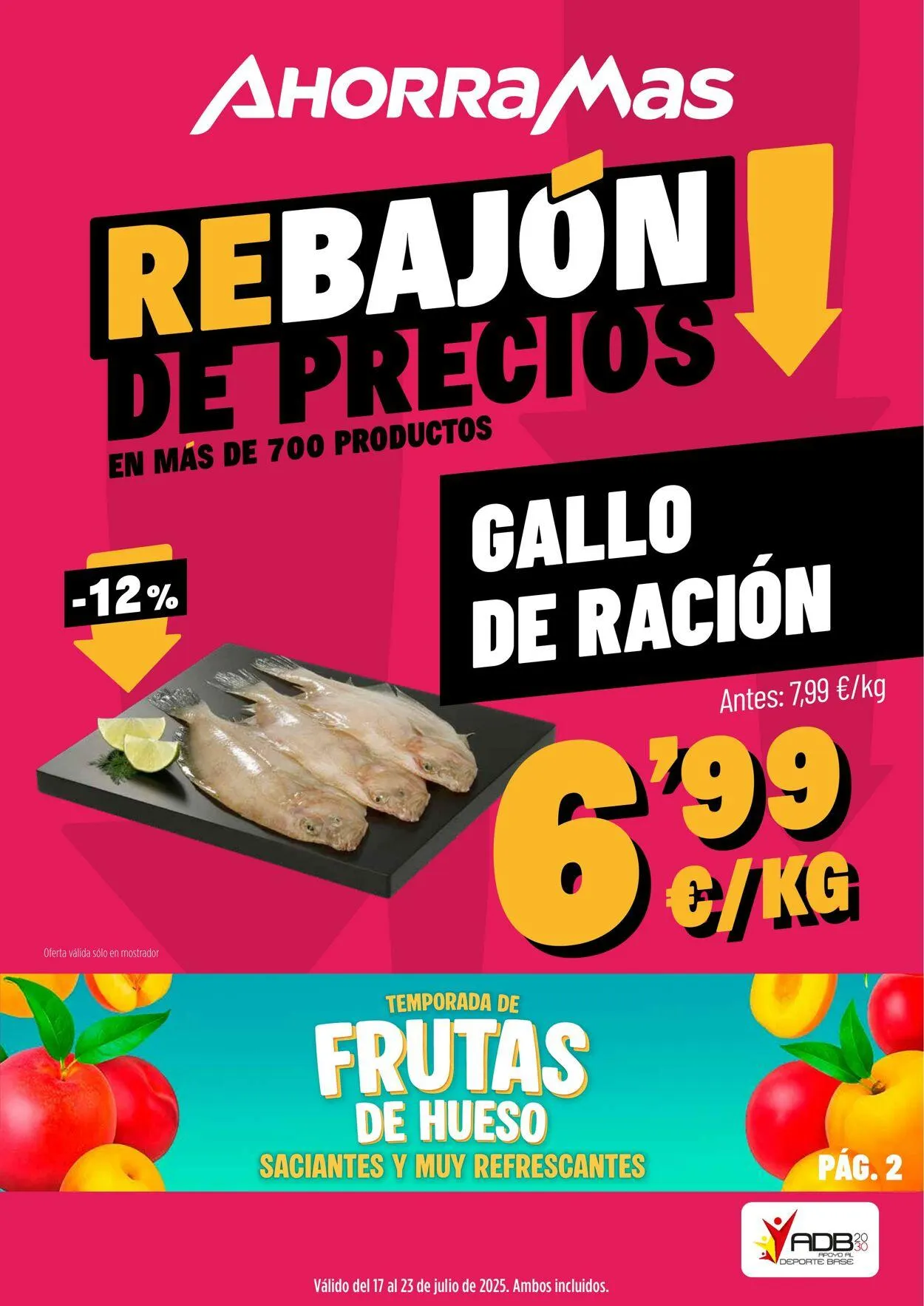 Catálogo de AhorraMas 17 de julio al 30 de julio 2025 - Página 1