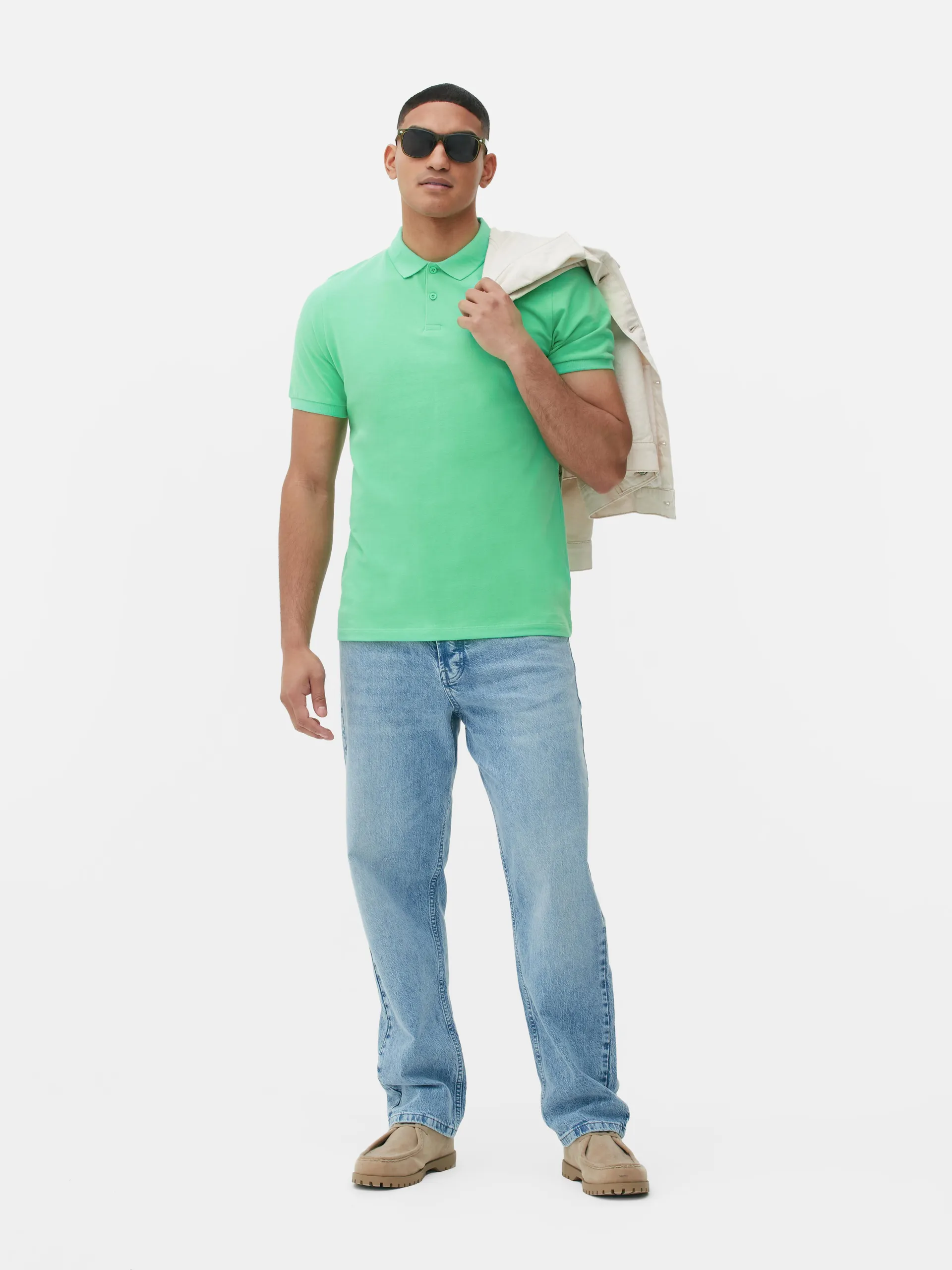 Poloshirt aus Piqué