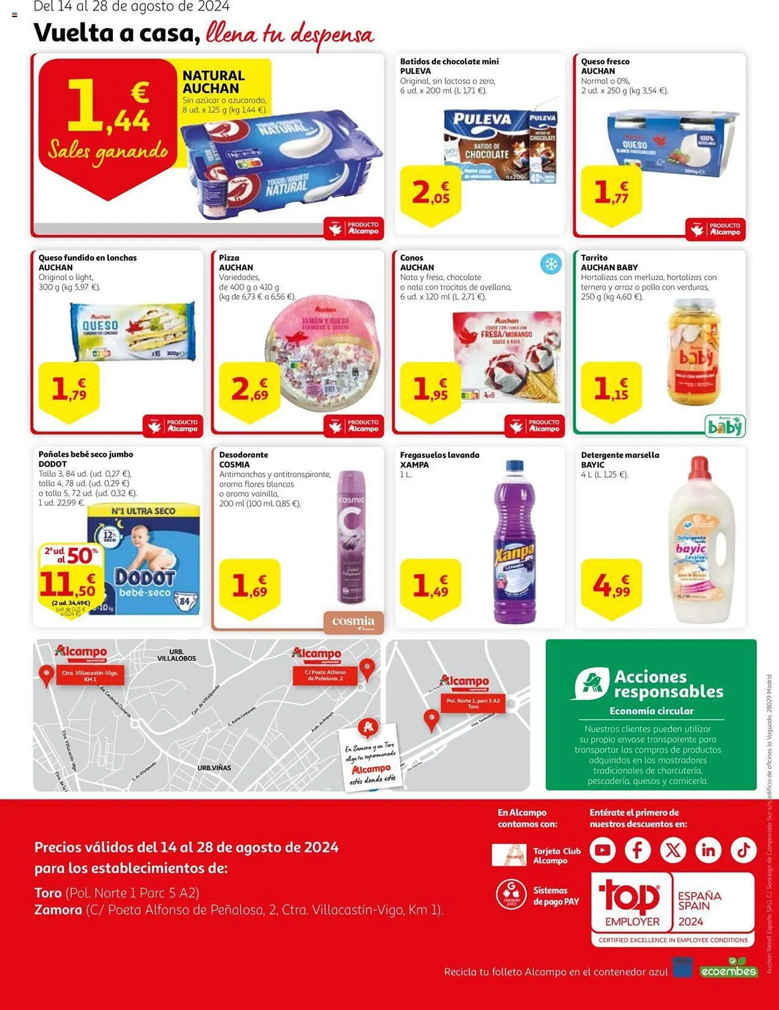 Catálogo de Folleto Alcampo supermercado 14 de agosto al 28 de agosto 2024 - Página 2