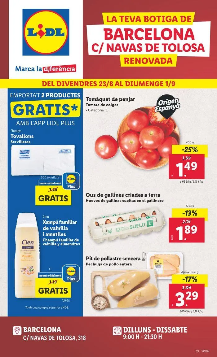 Catálogo de Marca la diferencia! 23 de agosto al 1 de septiembre 2024 - Página 1