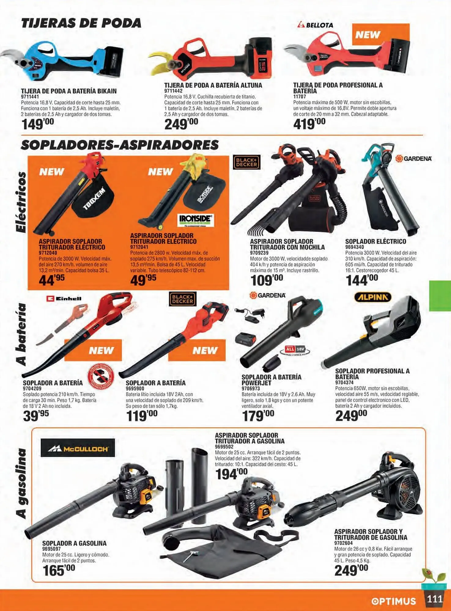 Catálogo de Folleto Optimus 27 de marzo al 31 de agosto 2023 - Página 111