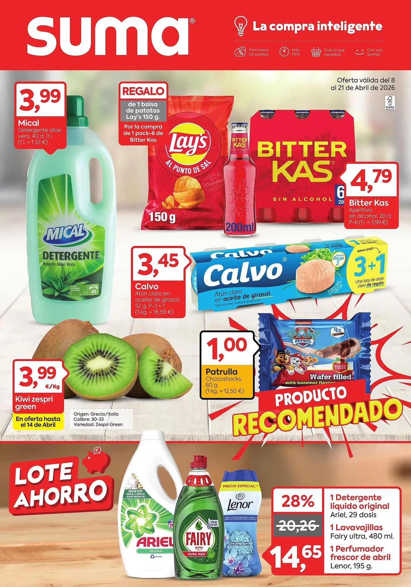 Catálogo de Folleto Suma Supermercados 8 de abril al 21 de abril 2026 - Página 1