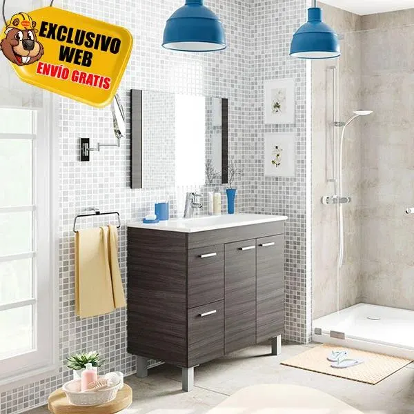 Mueble de Baño Activa gris ceniza