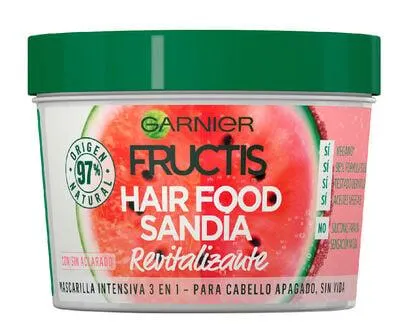 Mascarilla capilar Fructis 390ml revitalizante sandía