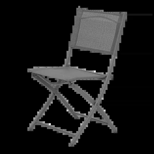 Silla plegable de jardín gris 70cm Saba Goodhome