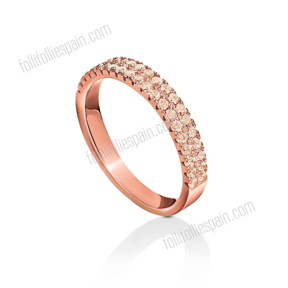 Folli Follie Moda plata Anillo Essentials con un descuento del 57%