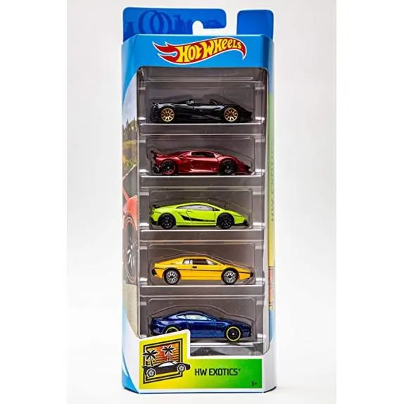 HOT W HEELS VEHICULOS PACK 5 STDO