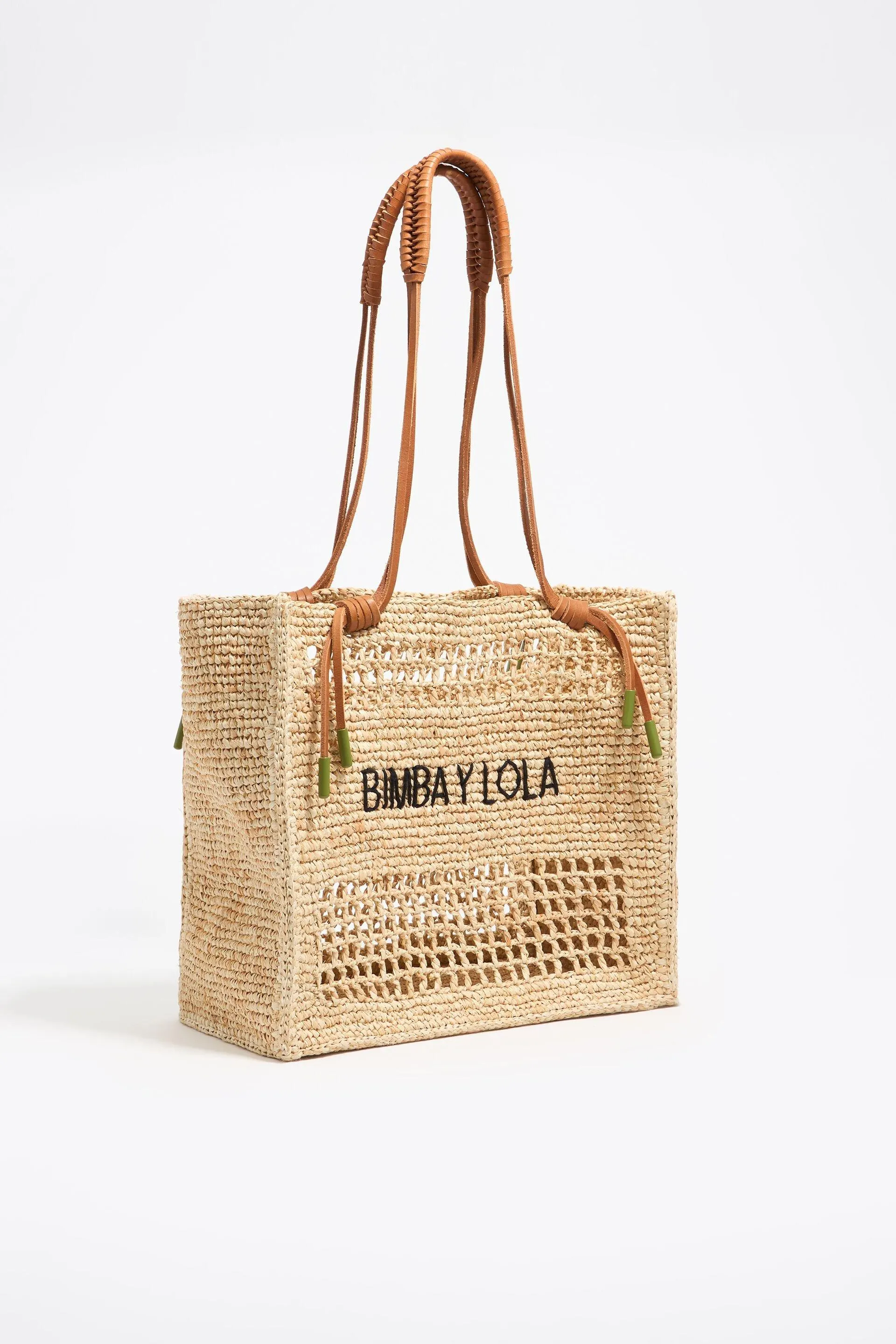 Bolso shopper grande rafia natural