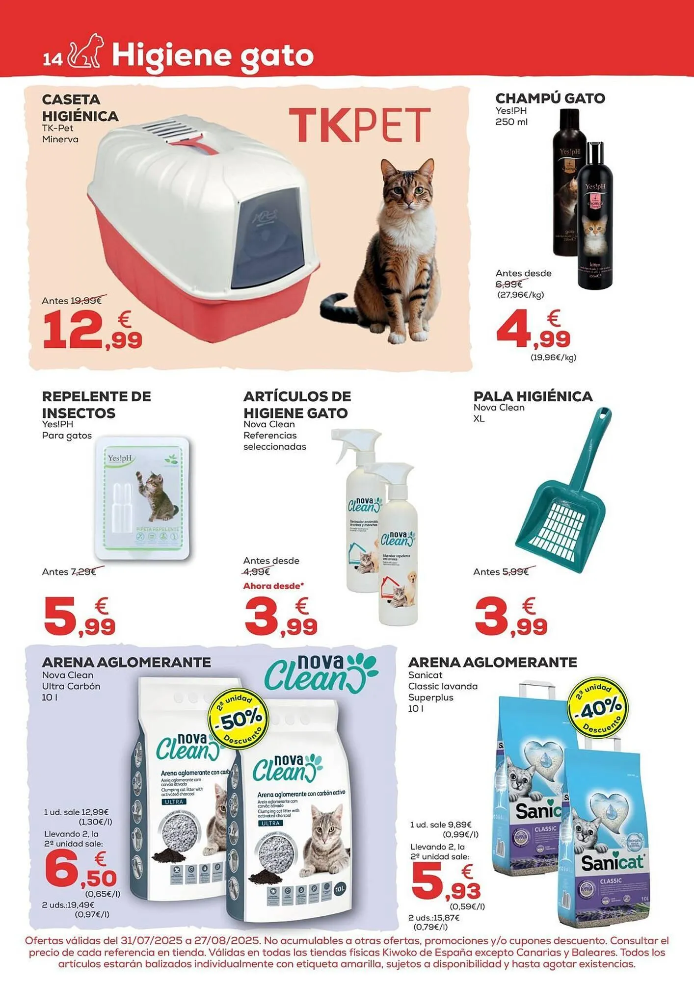 Catálogo de Folleto Kiwoko 31 de julio al 27 de agosto 2025 - Página 14