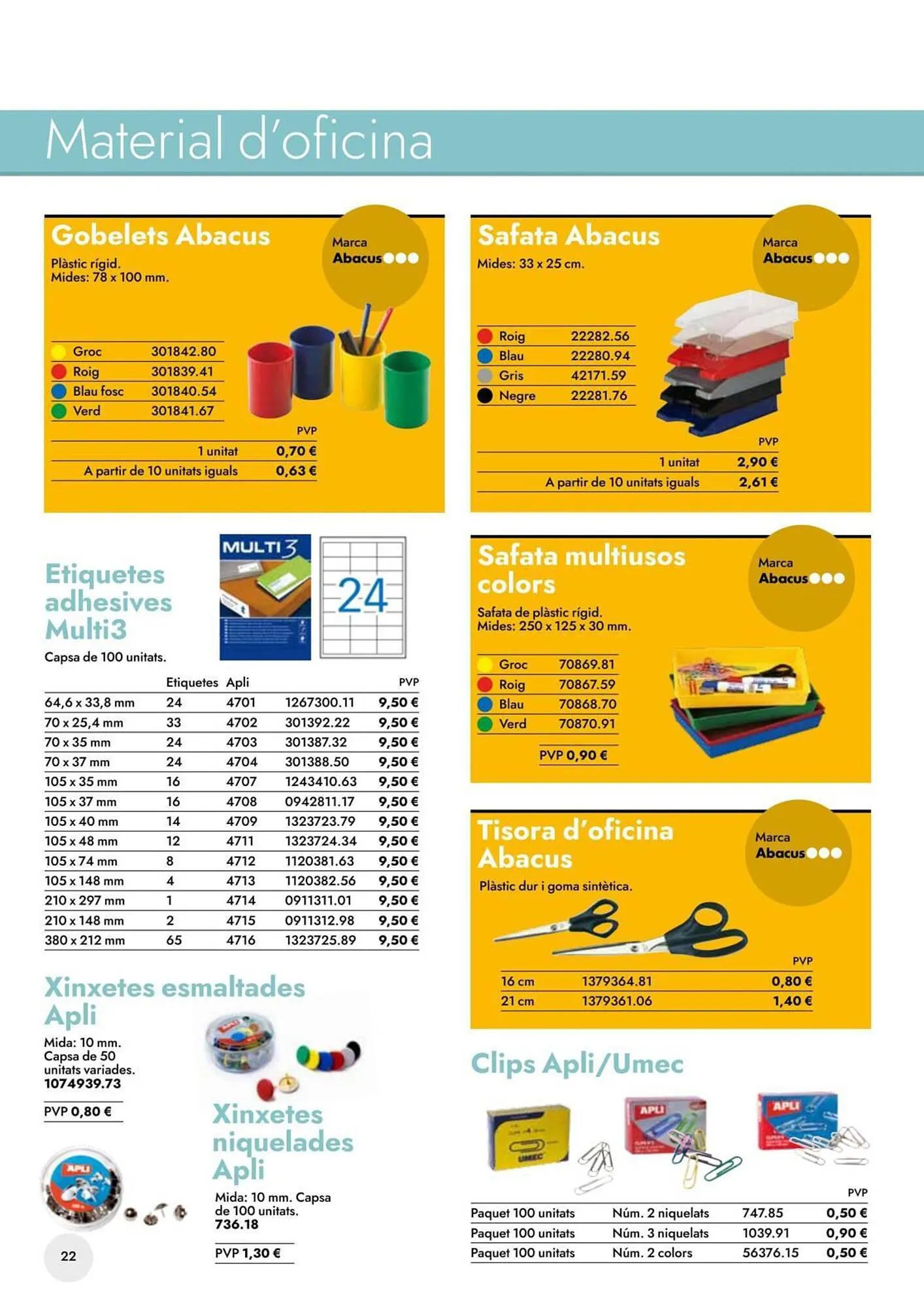 Catálogo de Folleto Abacus 19 de mayo al 30 de septiembre 2023 - Página 22