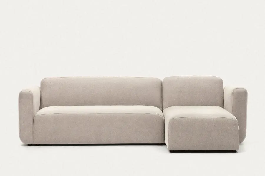 Sofá modular Neom 3 plazas chaise longue derecho/izquierdo beige 263 cm