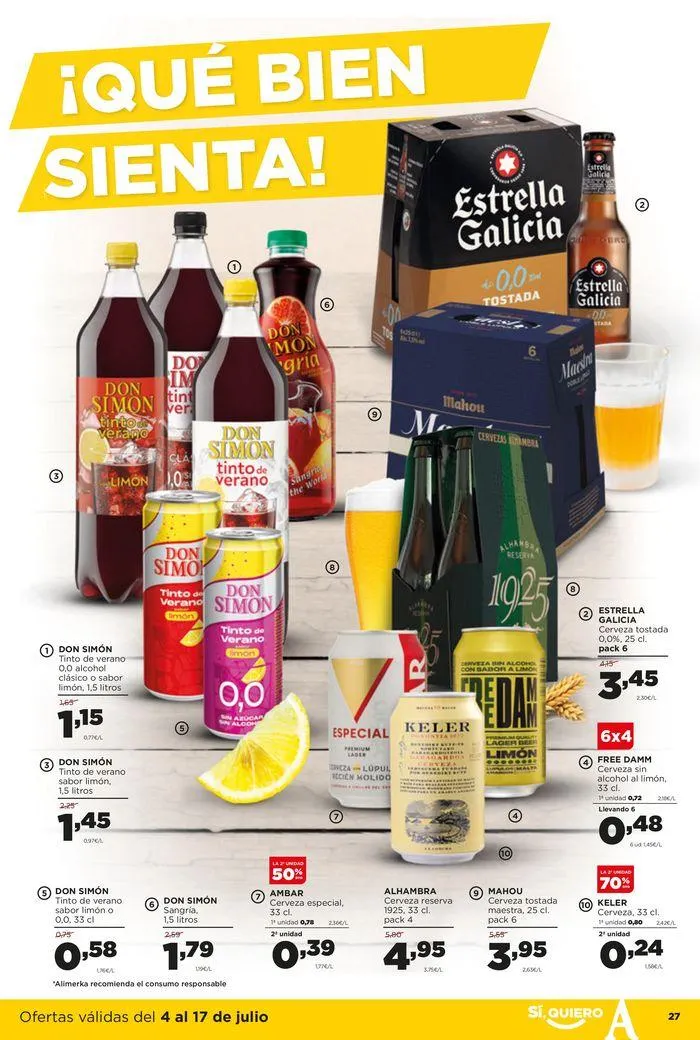 Catálogo de Catálogo Alimerka 4 de julio al 17 de julio 2024 - Página 28