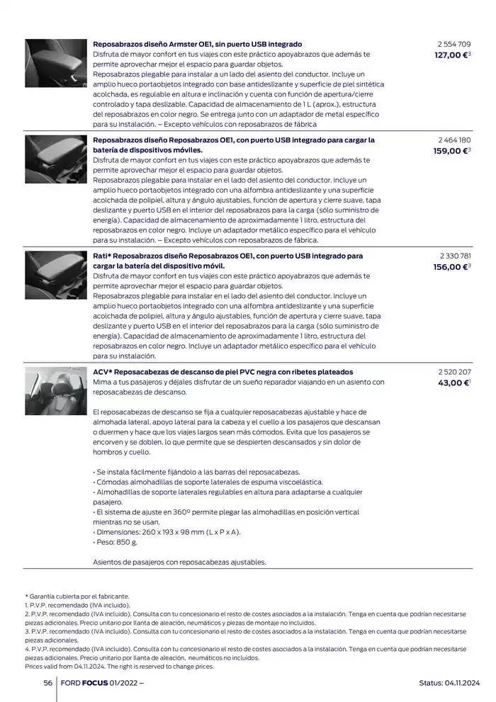 Catálogo de Ford de accesorios Focus 13 de noviembre al 13 de noviembre 2025 - Página 56