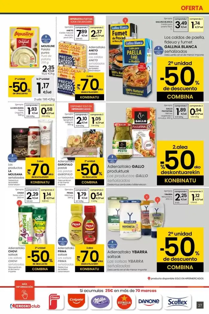 Catálogo de AUKERA OFERTA HIPERMERKATUAK EROSKI 10 de abril al 29 de abril 2025 - Página 27