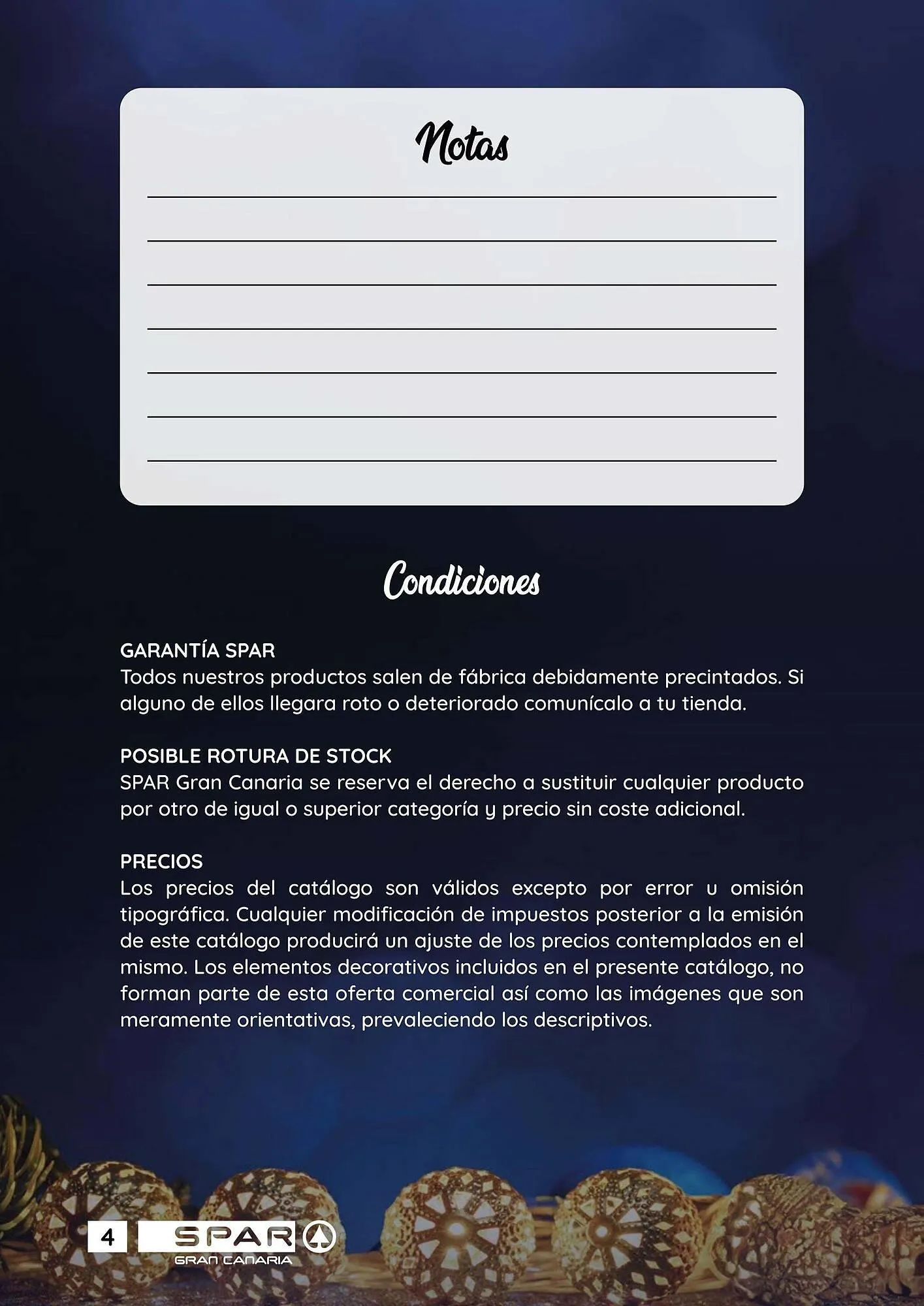 Catálogo de Folleto SPAR Gran Canaria 31 de octubre al 24 de diciembre 2024 - Página 4