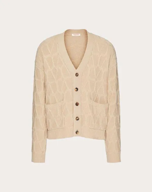CÁRDIGAN DE LANA CON ESTAMPADO TOILE ICONOGRAPHE
