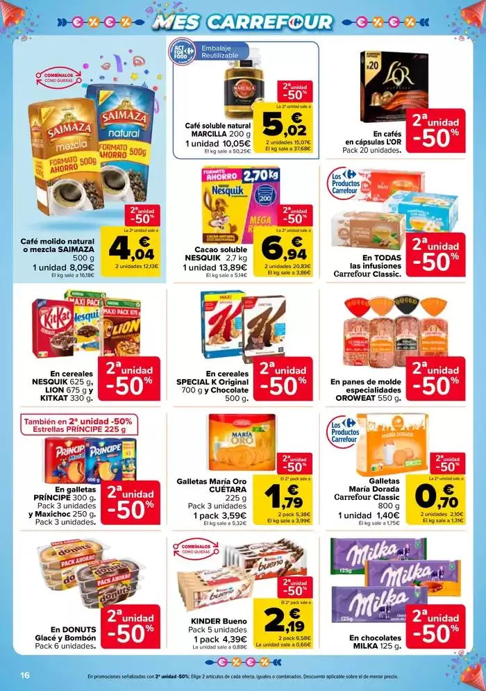 Catálogo de 50% QUE VUELVE + 2ªUD. AL -50% 13 de mayo al 26 de mayo 2025 - Página 16