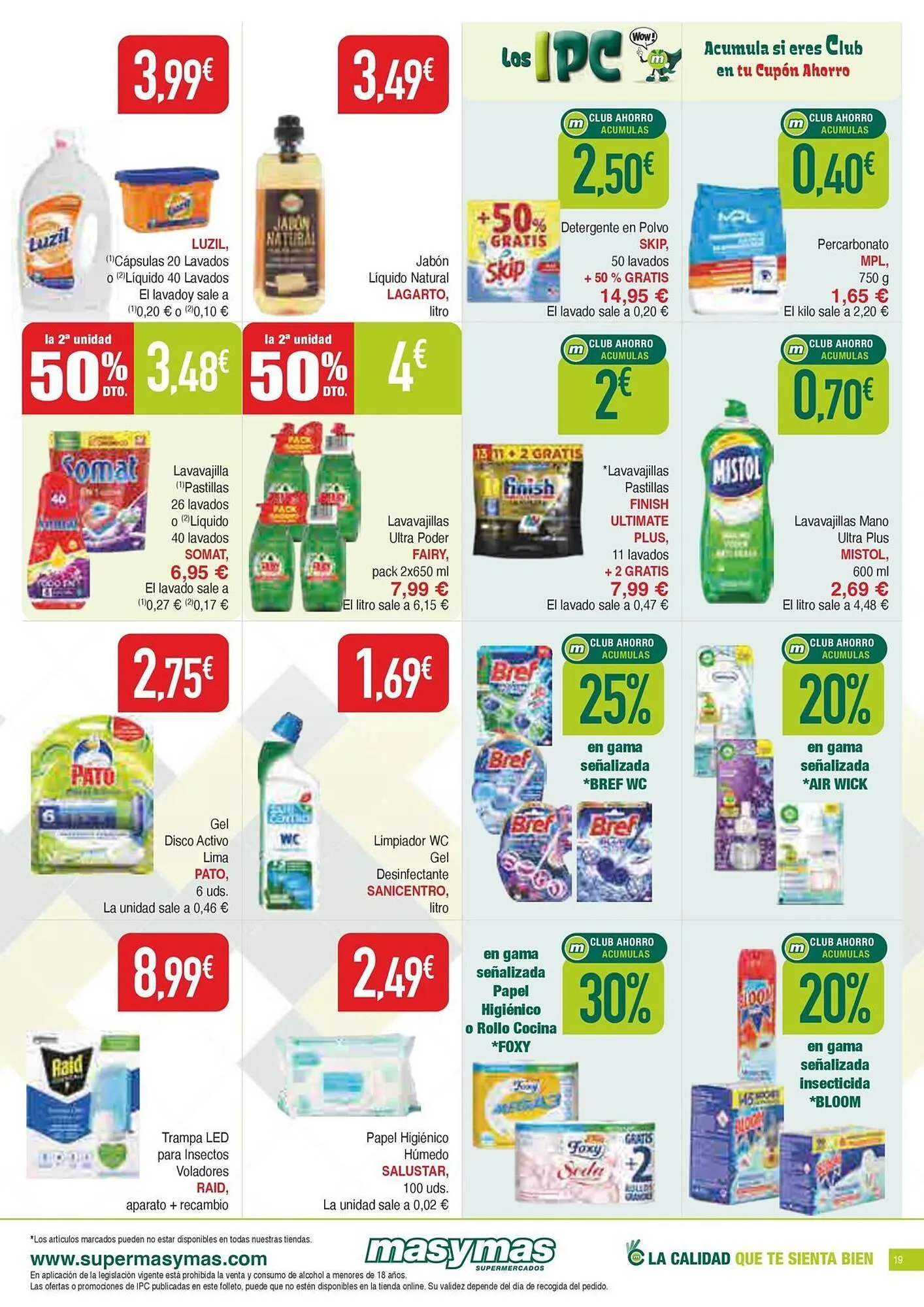 Catálogo de Folleto Masymas 31 de julio al 3 de septiembre 2025 - Página 19
