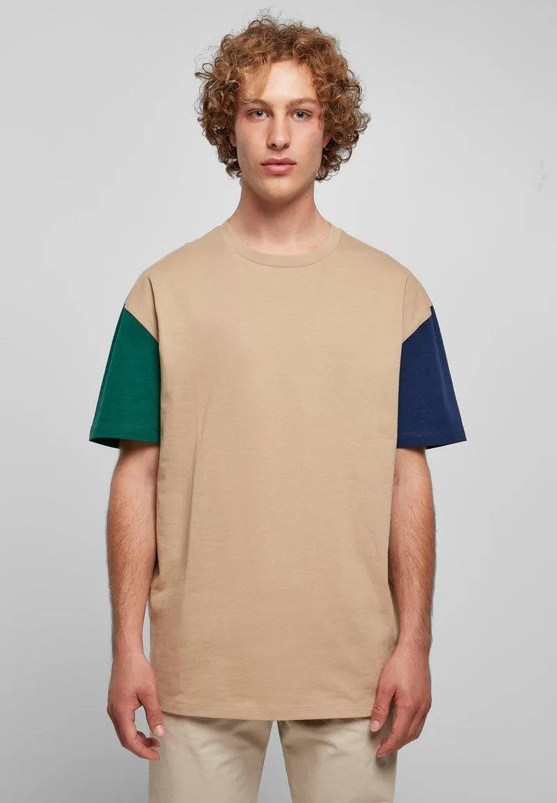 OVERSIZED COLORBLOCK - Camiseta estampada - unionbeige