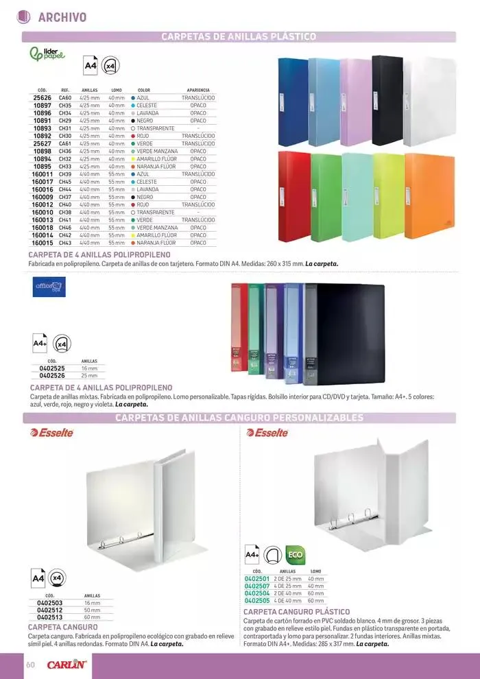 Catálogo de CATÁLOGO 2025 ESENCIAL OFICINA 21 de mayo al 31 de diciembre 2025 - Página 62