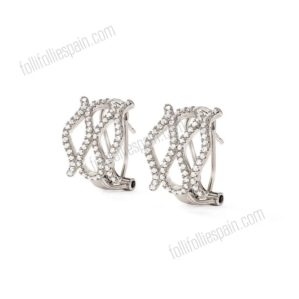 Folli Follie Moda tentación Pendientes de plata con buen precio.