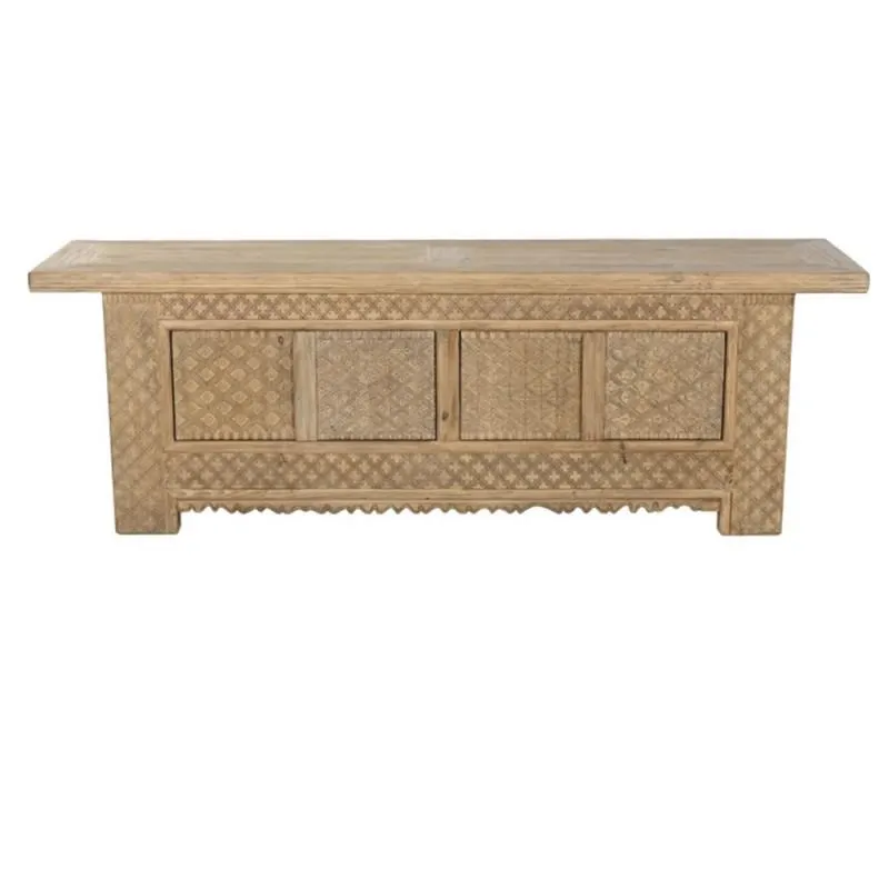 Solid carved elm TV furniture 180cm