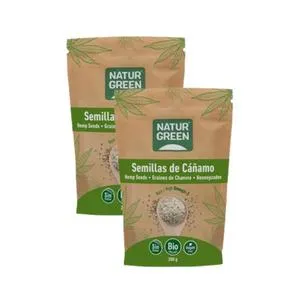 Pack 2 uds Semillas de Cáñamo peladas Naturgreen 2 uds de 200 gr